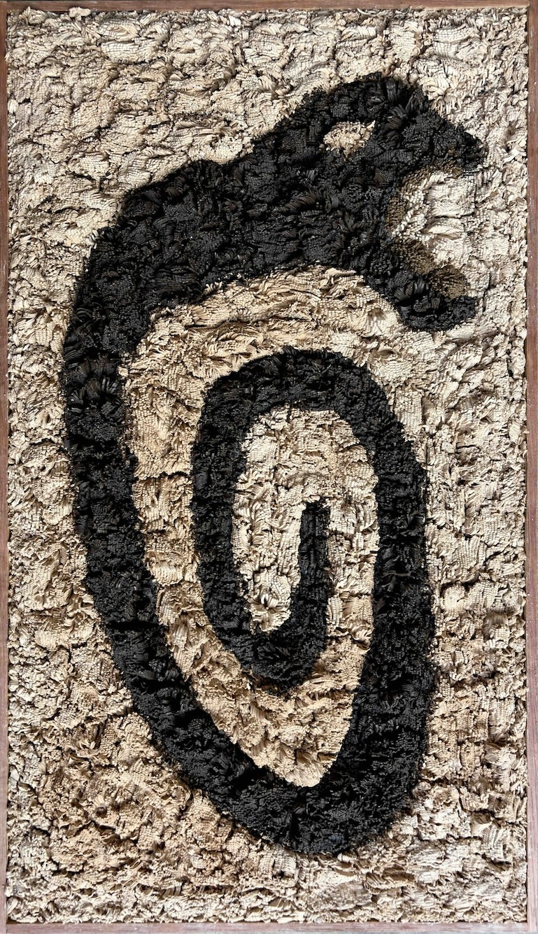 Mojahid Musa, found object, clay painting, dhaka art summit